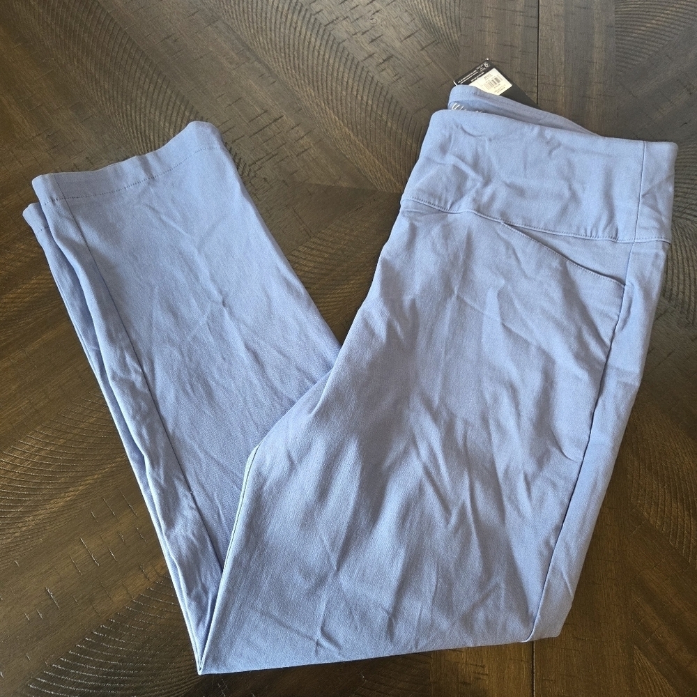 Walter Hagen Women's XL P11 Sculpt Pull-On Pants Mid Blue Golf Tennis Sports New - Picture 14 of 16